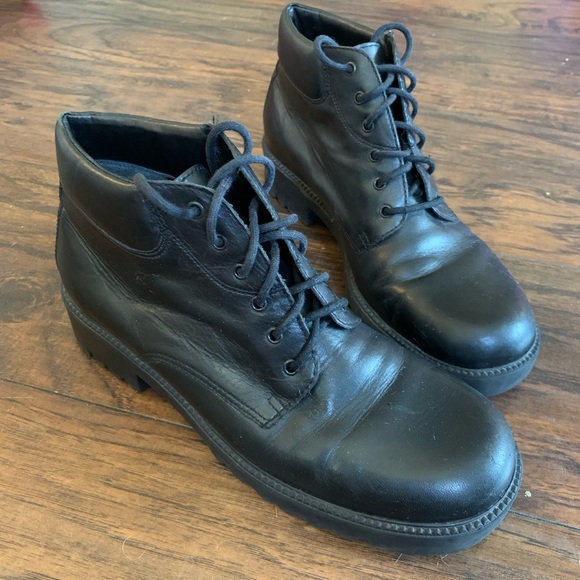 Nicole Shoes - Nicole lace up black combat boots 8 1/2